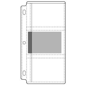EZ2C? POLY PHOTO PAGES, SLIMLINE - HOLDS 6 - 3-1/2