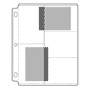 Century-Poly Page, Holds 10- 3½" x 5¼" (25/pk)