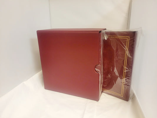 DELUXE PHOTO ALBUM SLIPCASE - BURGUNDY