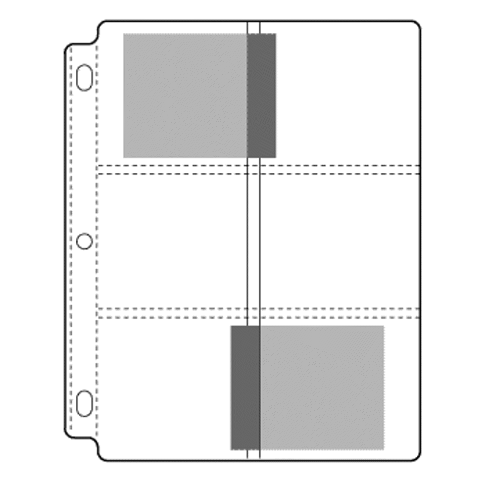 Century Poly Photo Pages, Holds 12 - 3-1/2" x 4-1/2" (25/pk)